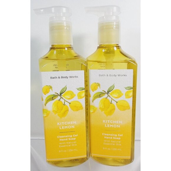 Bath & Body Works Other - 2 KITCHEN LEMON Bath & Body Works Gentle GEL Hand Soap 8 oz New